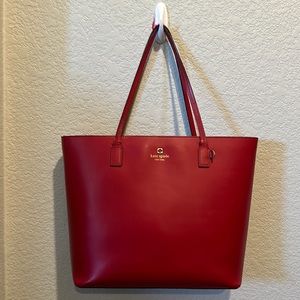 Used red Kate Spade purse